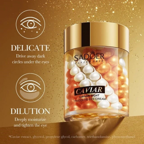 SADOER  Крем для век CAVIAR Трёхцветный ИКРА (шарики)  60г  (SD51773)