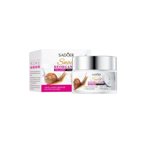 SADOER  Крем для лица SNAIL Reorganize УЛИТКА и КОЛЛАГЕН  50г  (SD-51209)