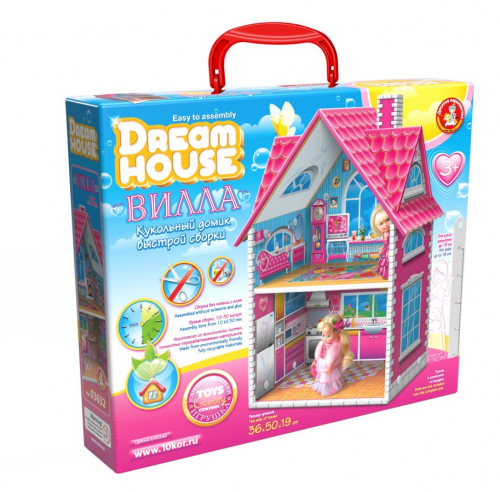 Кукольный домик быстрой сборки. Dream House. 
