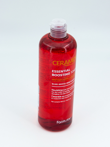 FARMSTAY - ТОНЕР ДЛЯ ЛИЦА УКРЕПЛЯЮЩИЙ С КЕРАМИДАМИ CERAMIDE ESSENTIAL BOOSTING TONER, 500 ML