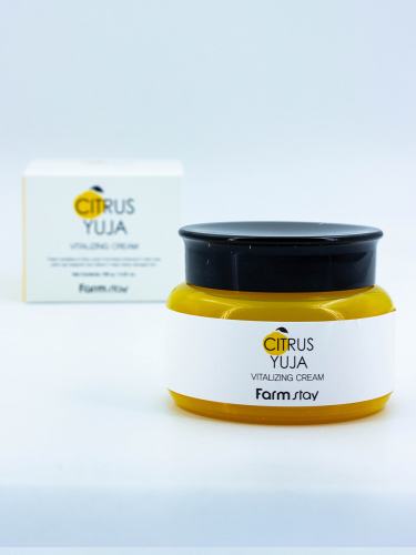 FARMSTAY - КРЕМ ДЛЯ ЛИЦА С ЭКСТРАКТОМ ЮДЗУ CITRUS YUJA VITALIZING CREAM, 100 МЛ.