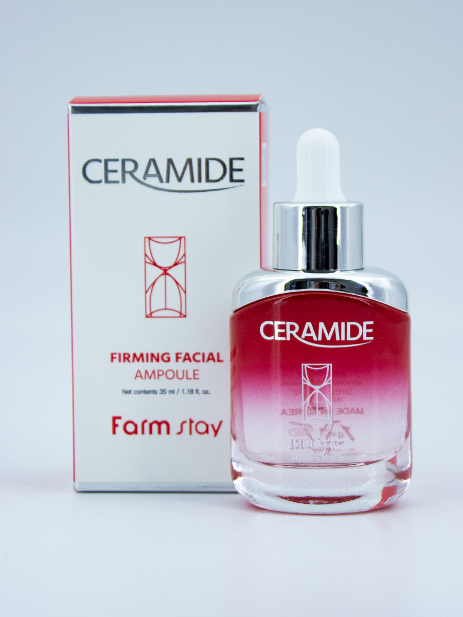 FARMSTAY - СЫВОРОТКА ДЛЯ ЛИЦА АМПУЛЬНАЯ УКРЕПЛЯЮЩАЯ С КЕРАМИДАМИ CERAMIDE FIRMING FACIAL AMPOULE, 35 ML