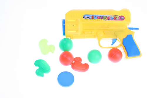 Оружие детское - Пистолет с шарами и мишенями Спортивный пинг-понг в пак.