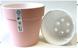ПР 14-20 Протея Розовый пластиковый горшок d.14,5 h.13 с белой вкладкой