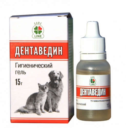VEDA Дентаведин гель для обработки полости рта собак и кошек 15 гр.