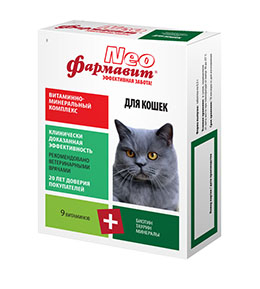 Фармавит NEO Витамины для кошек, 60 таб.