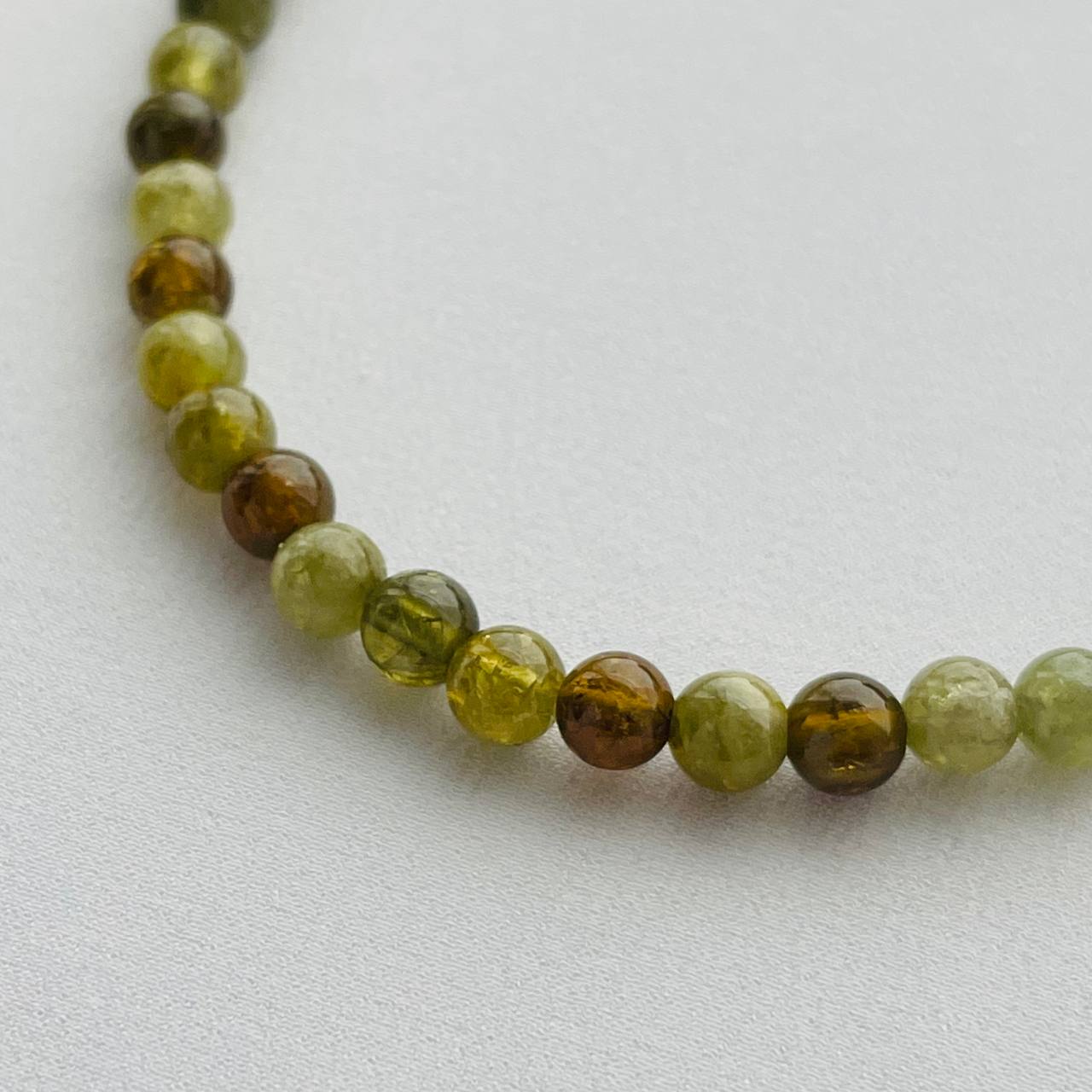 Радуга Самоцветов Колье из Граната (Гроссуляр)