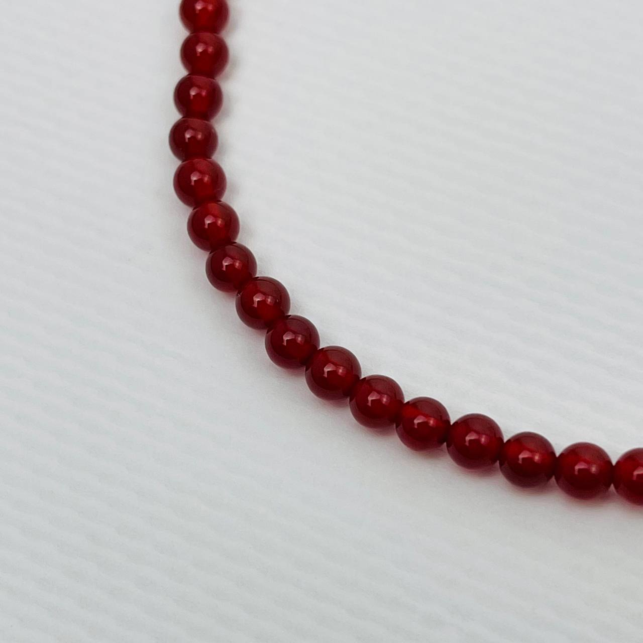 Радуга Самоцветов Бусы из Сердолика со вставкой