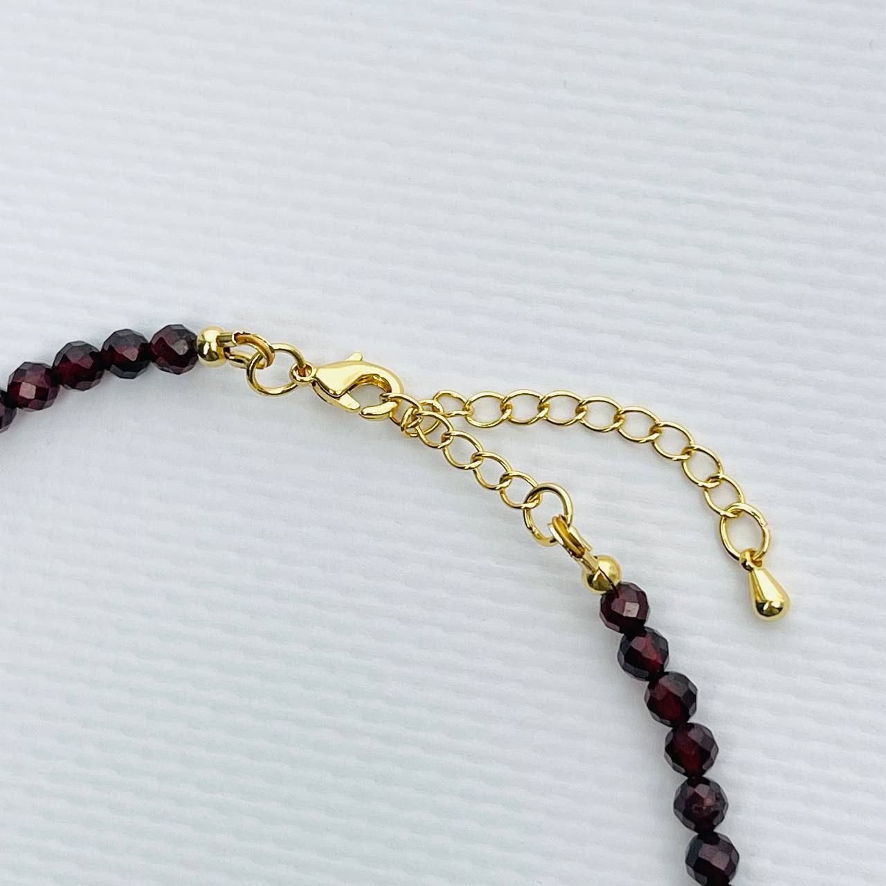 Радуга Самоцветов Бусы из Граната (Пироп) с Жемчугом