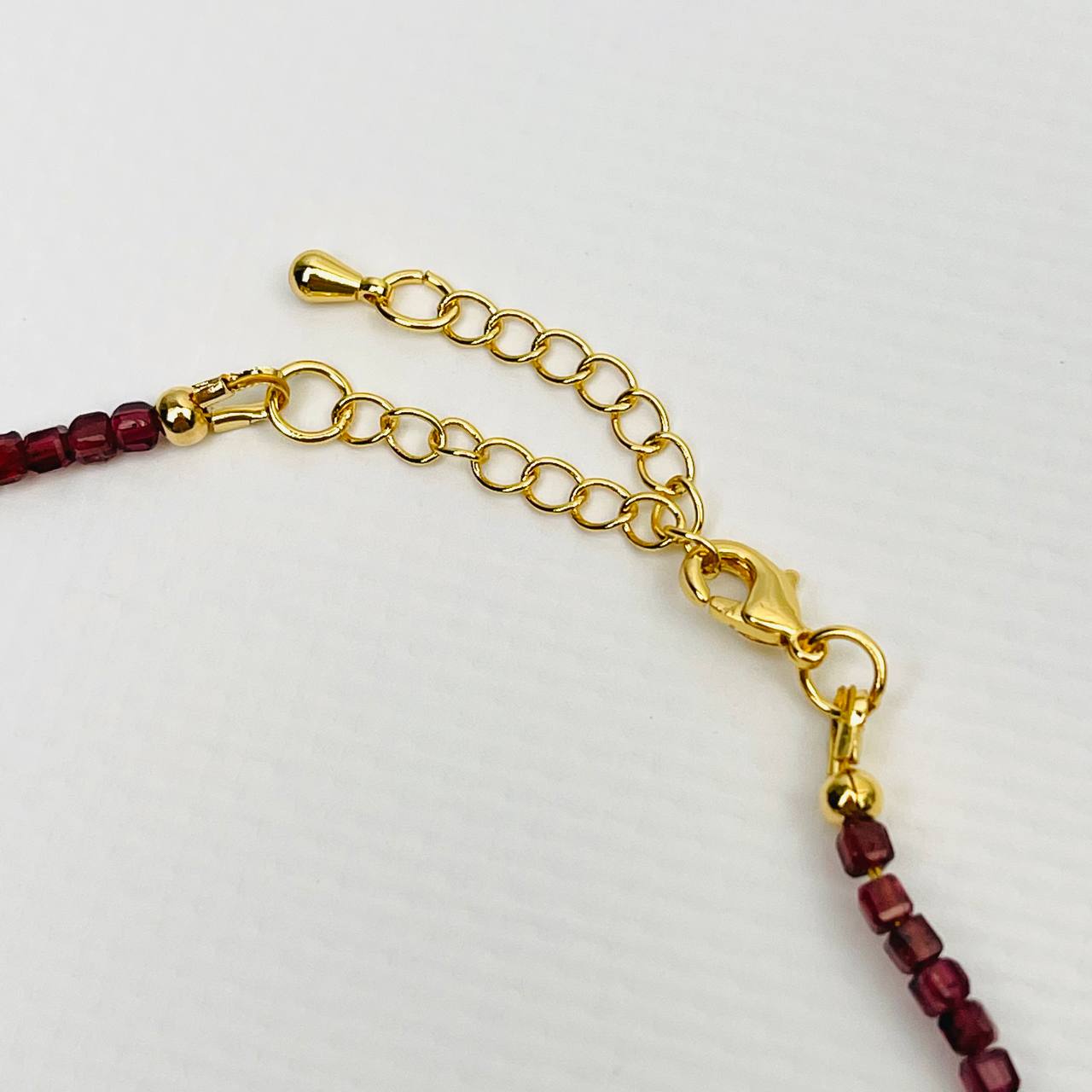 Радуга Самоцветов Колье из Граната и Шпинели со вставкой