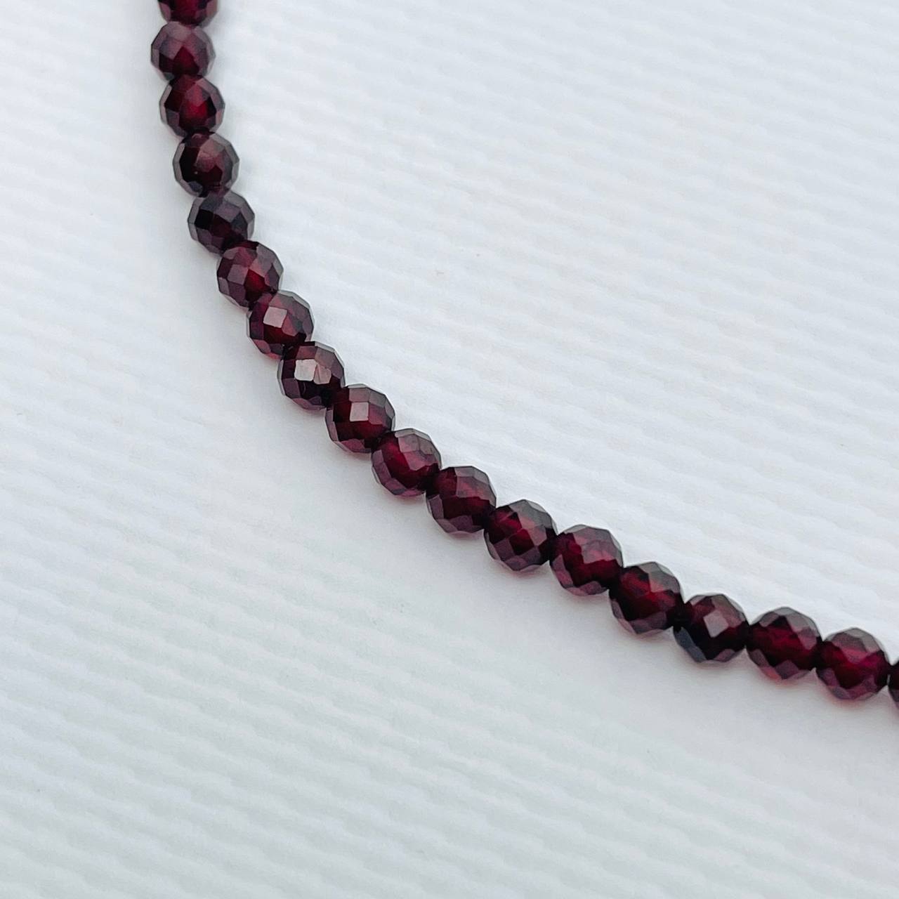 Радуга Самоцветов Бусы из Граната (Пироп) с Жемчугом