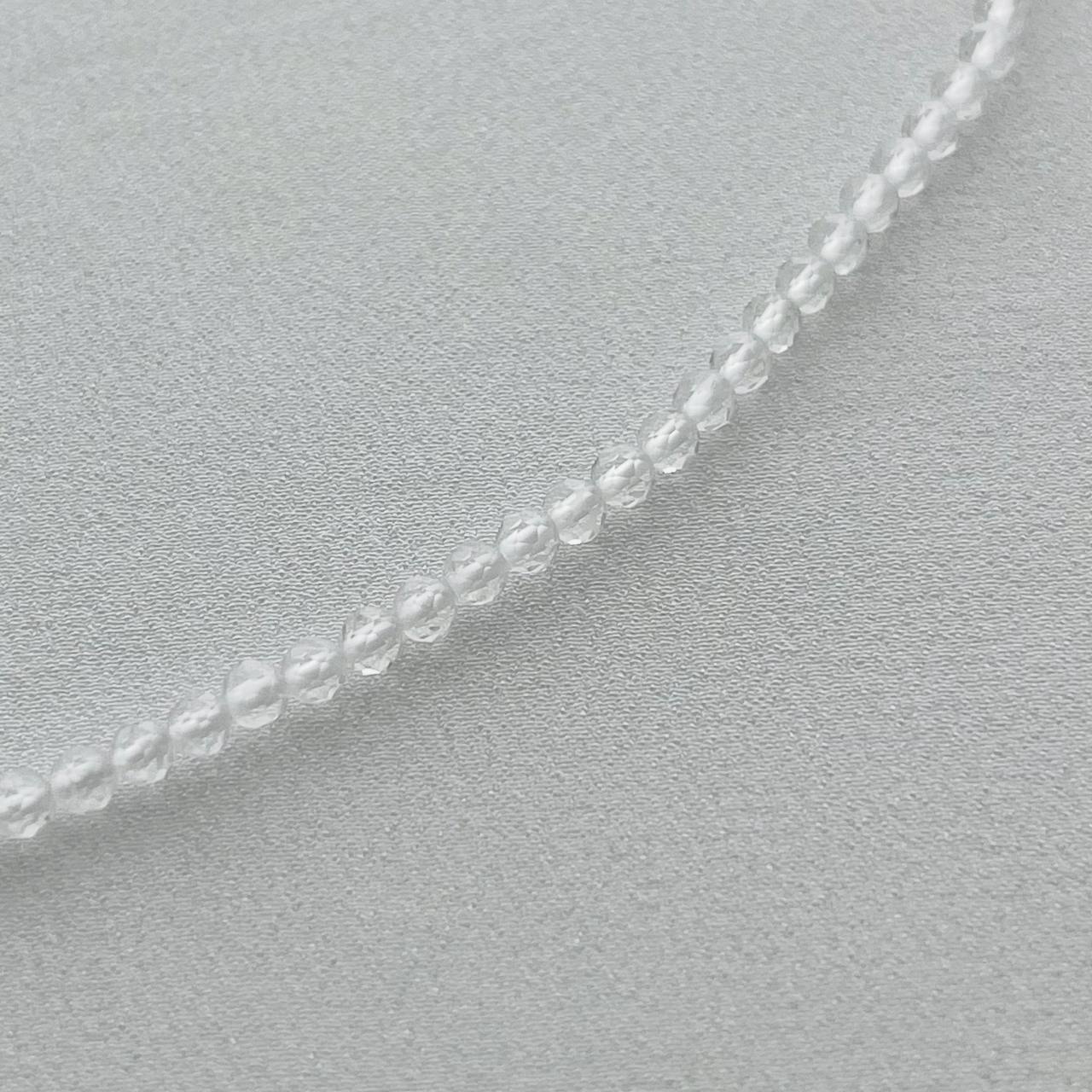 Радуга Самоцветов Бусы из Горного Хрусталя с перламутровой подвеской