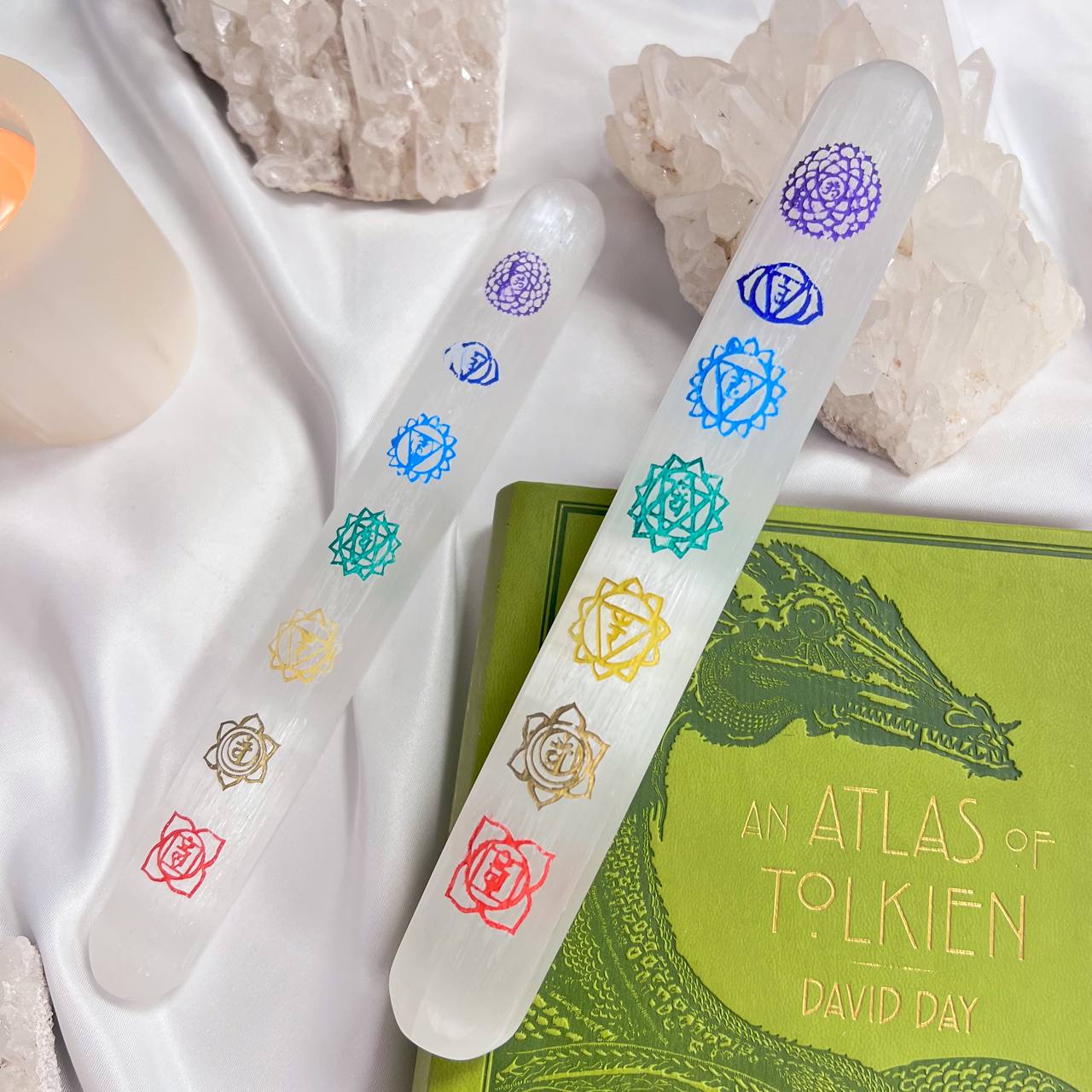 Радуга Самоцветов Массажная палочка из Селенита