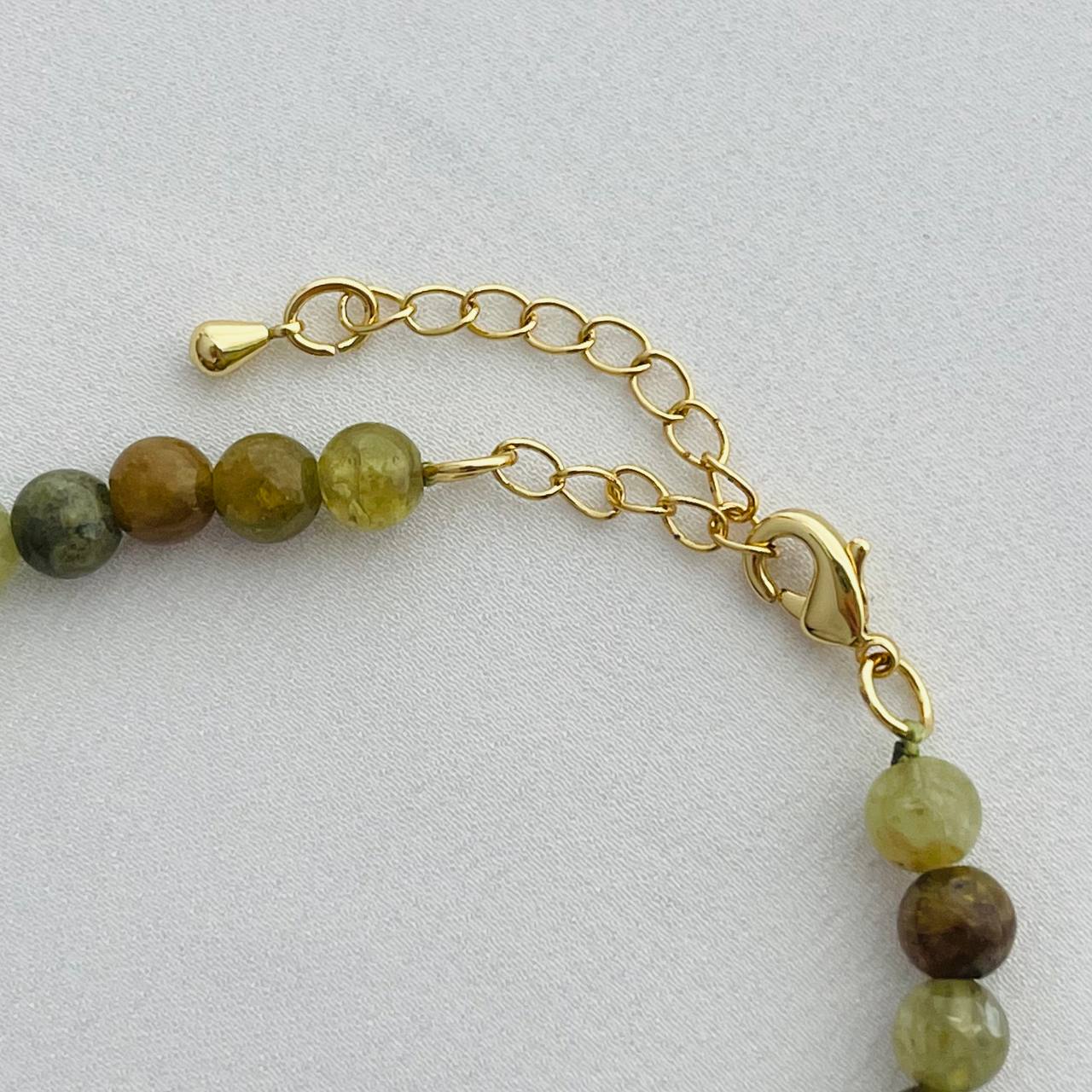 Радуга Самоцветов Колье из Граната (Гроссуляр)