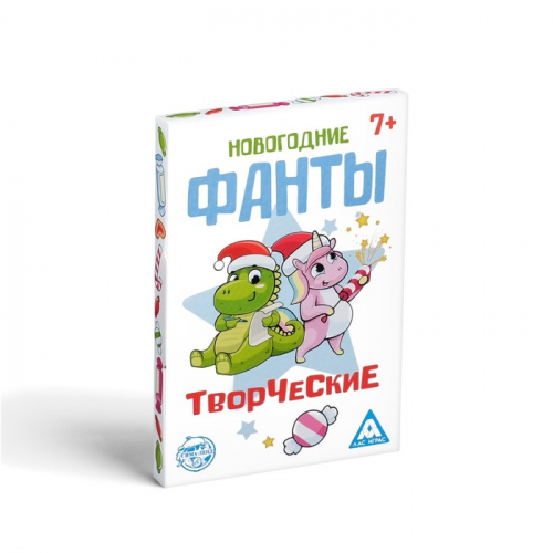 Новогодние фанты «Творческие» для всей семьи, 20 карт, 7+