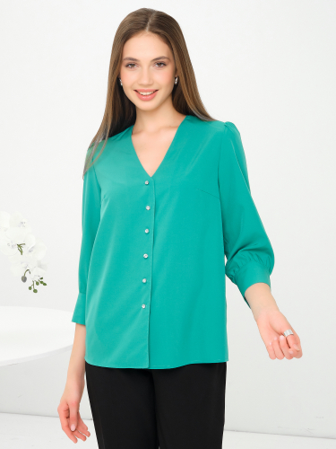 Блуза PRIZ 230812-4719-Р травянистый зелёный
