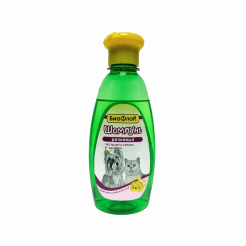 Биофлор Шампунь для кошек и собак, противоаллергеный (репейный), 245 мл