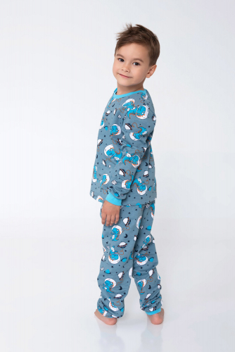 КосмоДино - детская пижама теплая