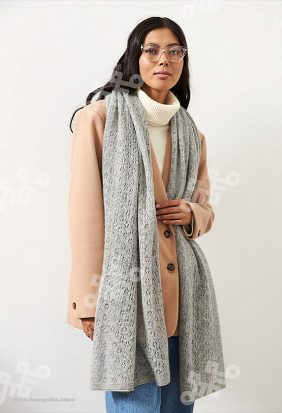 Палантин из 100% монгольской шерсти (арт. 05114)
