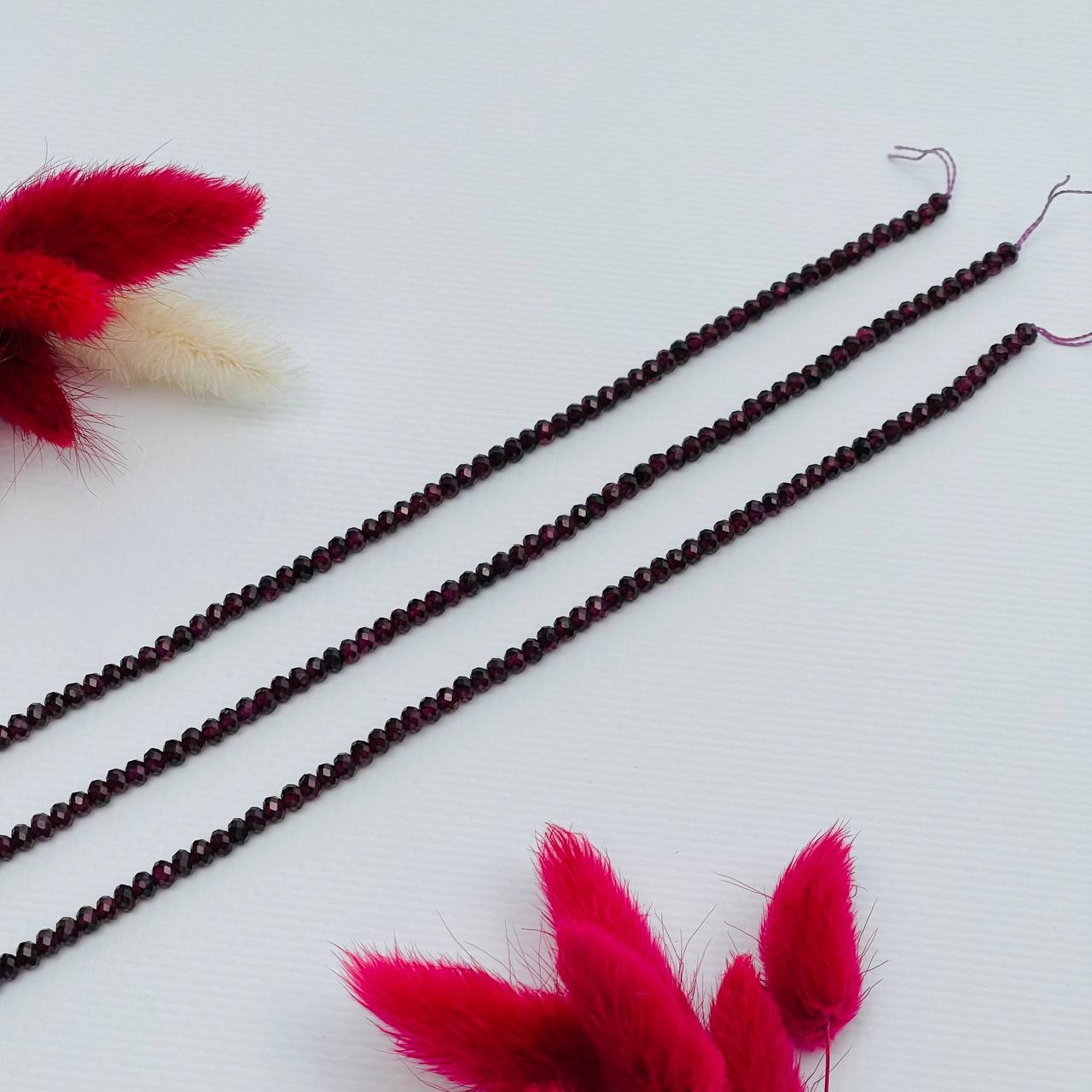 Радуга Самоцветов Бусины для украшений из Граната