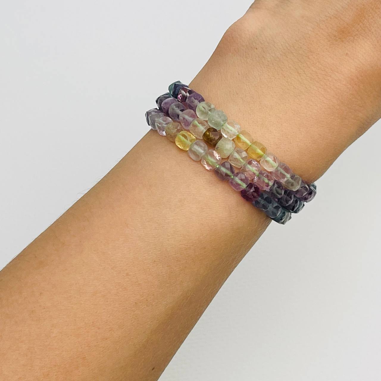 Радуга Самоцветов Бусины для украшений из Флюорита