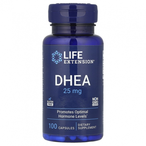 Life Extension, ДГЭА, 25 мг, 100 капсул