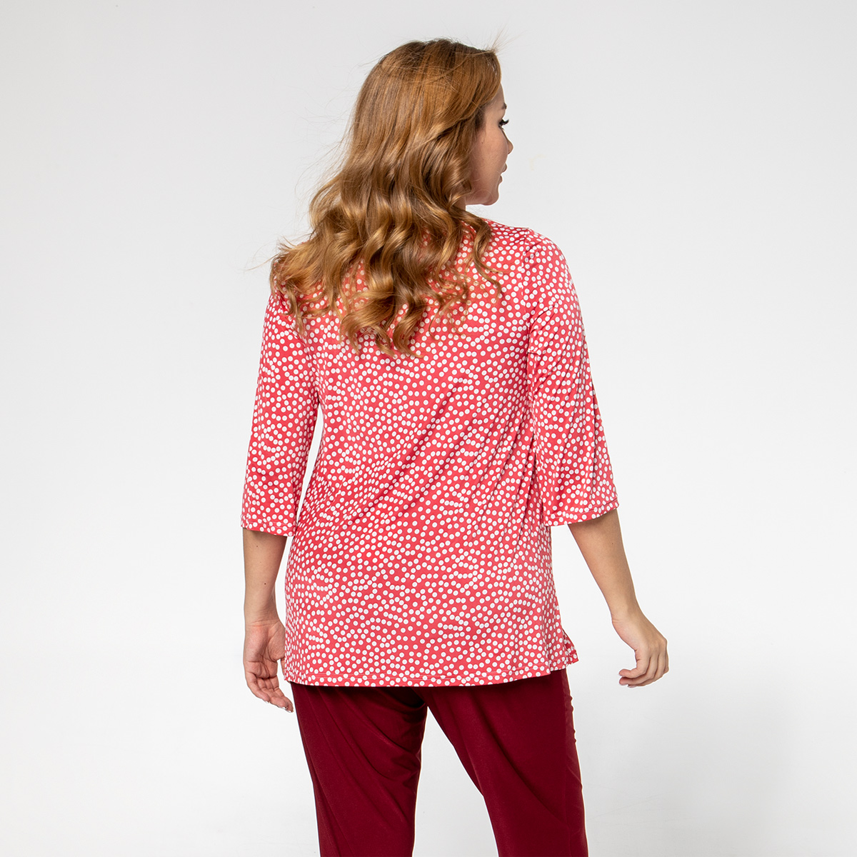 ст. цена1000руб.! Туника, трикотаж, коралловый