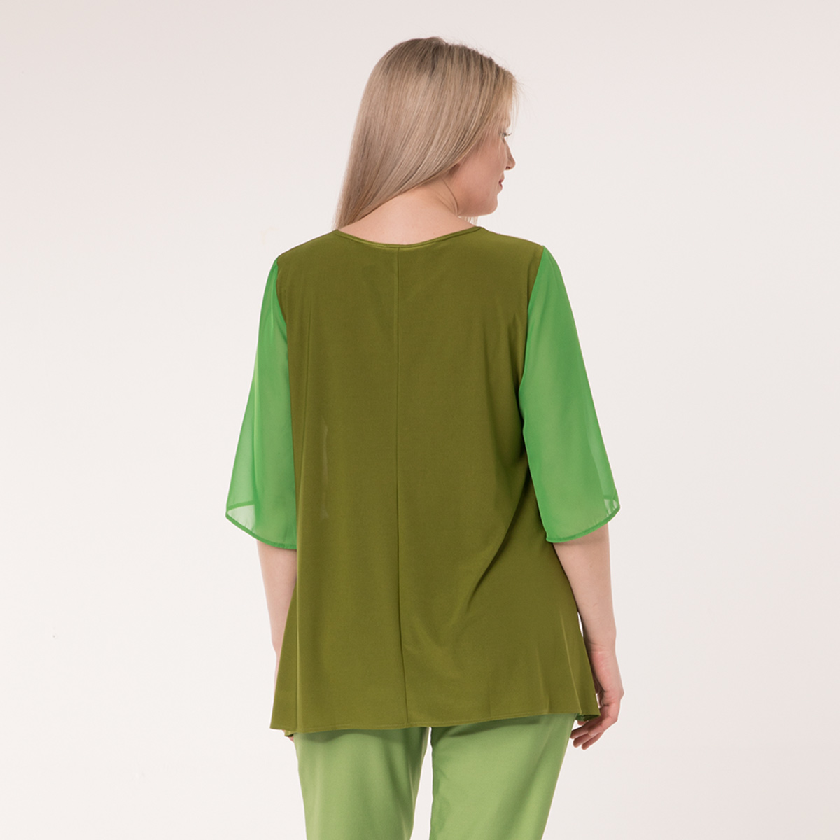 ст. цена1000руб.! Туника, текстиль, оливковый