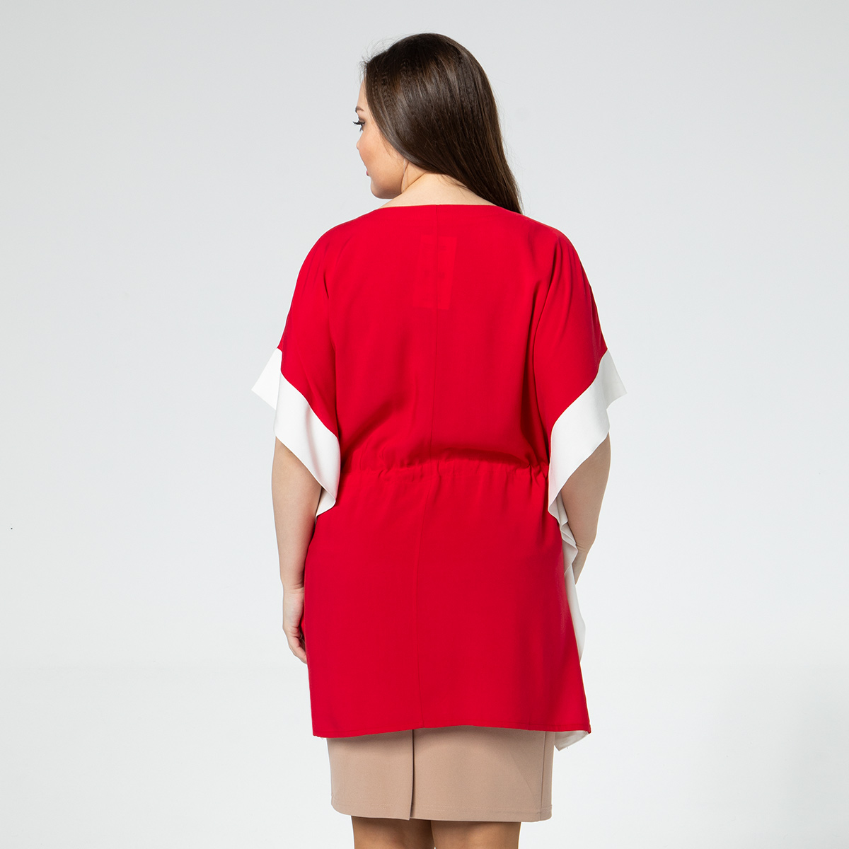 ст. цена1000руб.! Туника, текстиль, красный