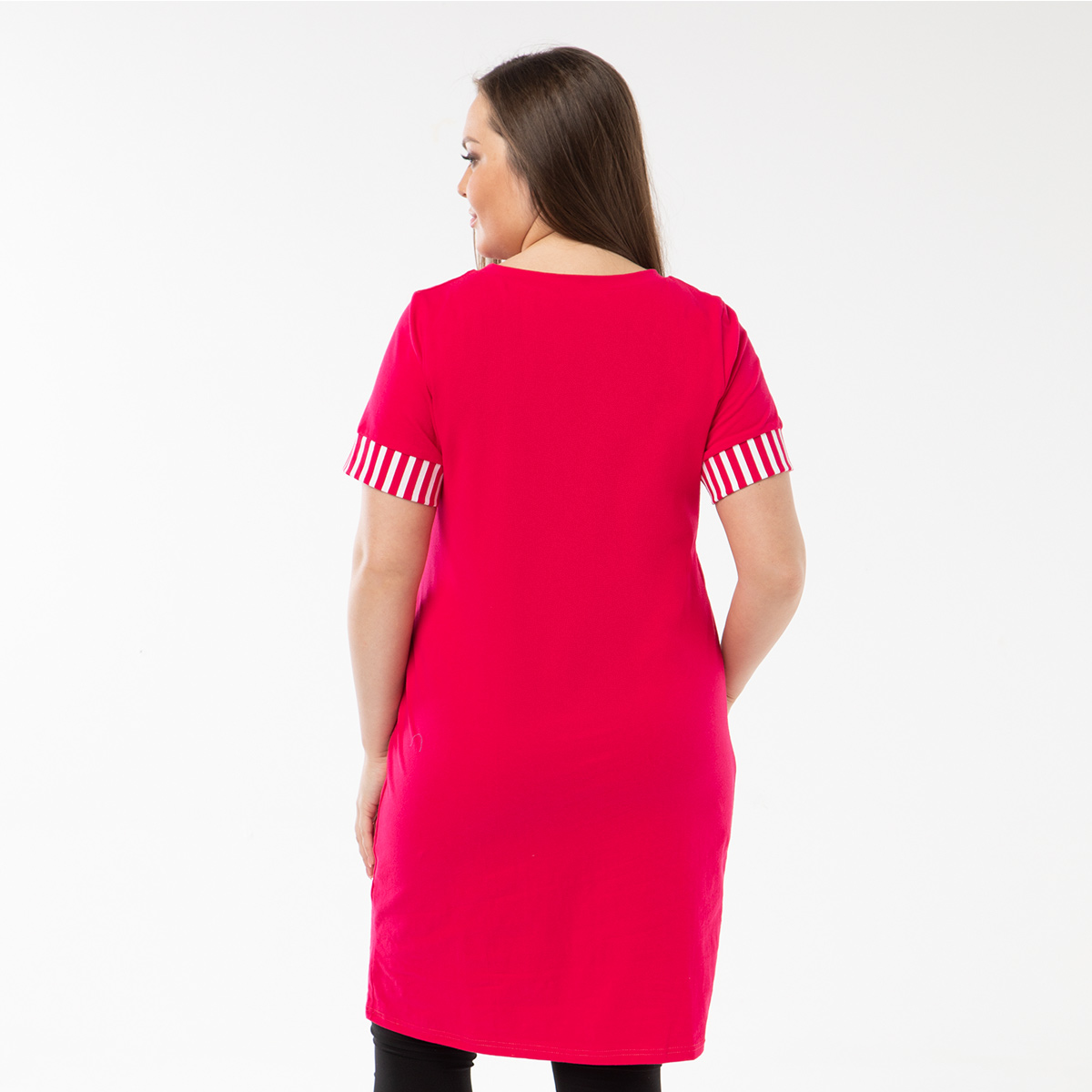 ст. цена1000руб.! Туника, трикотаж, малиновый