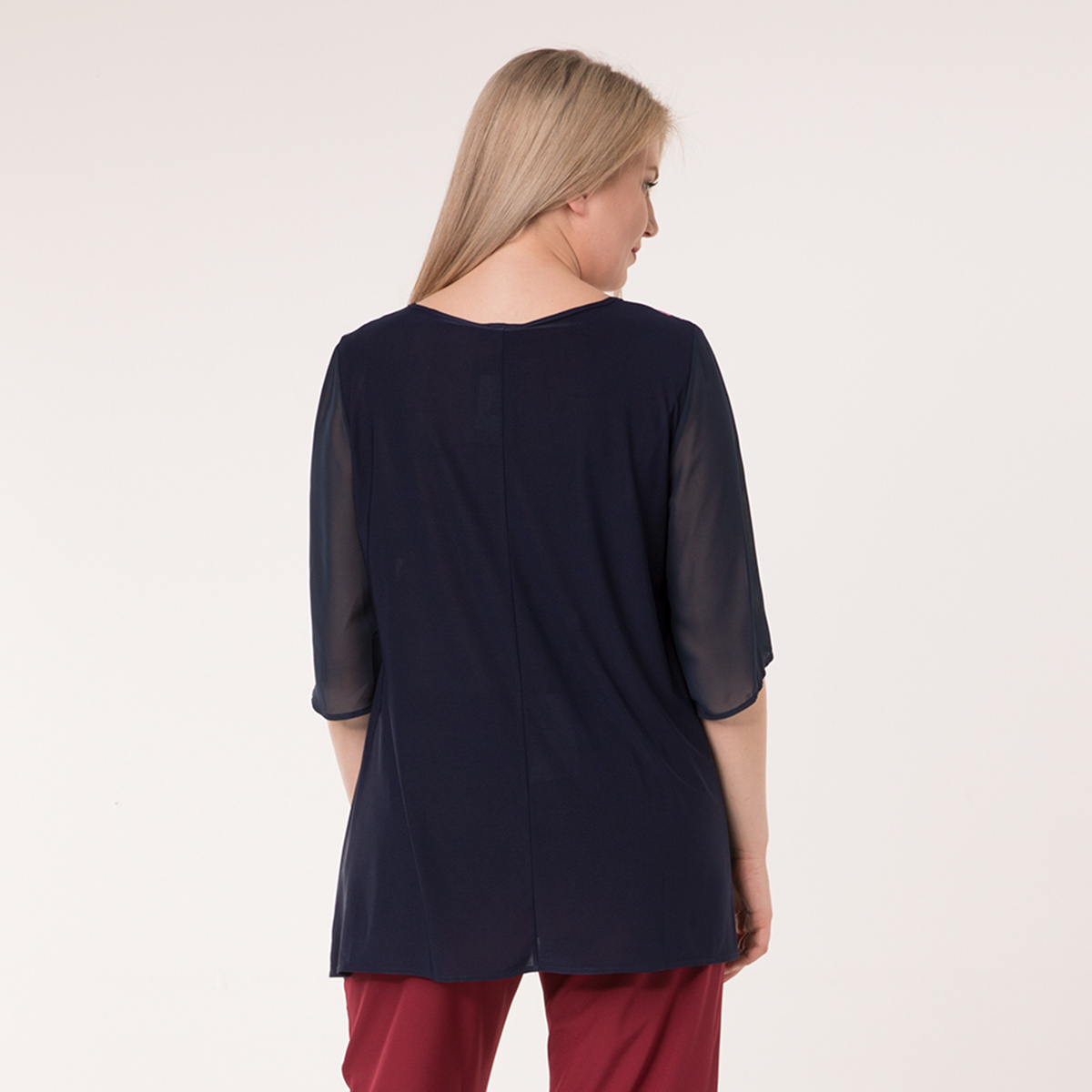 ст. цена1000руб.! Туника, текстиль, темно-синий