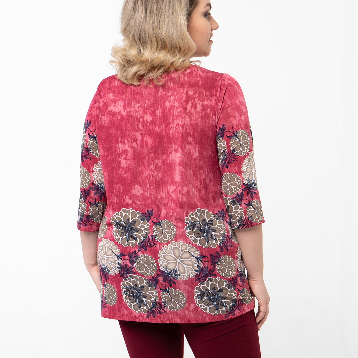 ст. цена1000руб.! Туника, текстиль, фуксия