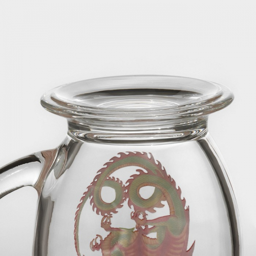 Кружка «Красный дракон», стеклянная, 450 мл