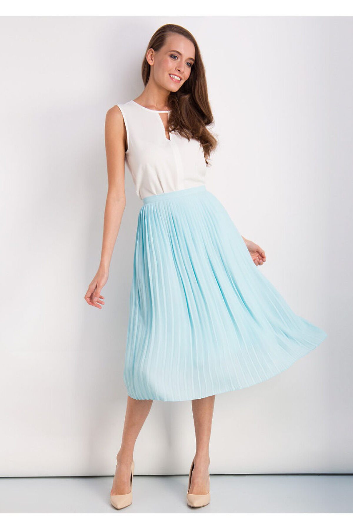 юбка легкая голубая. светло голубые женские юбки. Rinascimento плиссированная юбка. светло голубые женские юбки. голубая юбка карандаш.