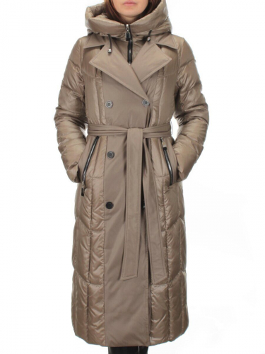 A31 DK. BEIGE Пальто зимнее женское ANAVISTA (био-пух) размер 44
