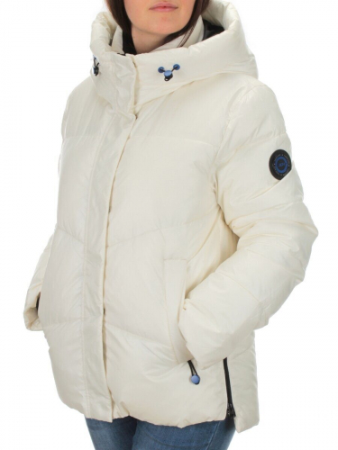 21069 WHITE Куртка зимняя женская Flance Rose (200 гр. холлофайбер) размер 42 российский