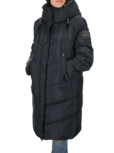 2122 DK.BLUE Пальто зимнее женское (200 гр .холлофайбер) размер 50
