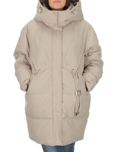 H23-680 BEIGE Куртка зимняя облегченная женская (150 гр. холлофайбер) размер L - 46 российский