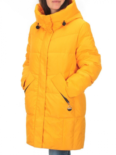 M-22123 YELLOW Пальто зимнее женское MEAJIATEER (био-пух) размер 2XL - 50 российский