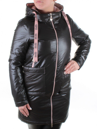 B19116 BLACK Пальто демисезонное женское Aikesdfrs размер XL - 48российский