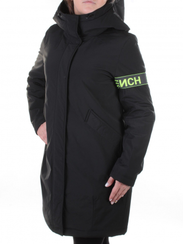 2115 BLACK Пальто демисезонное женское AiKESDFRS размер 48