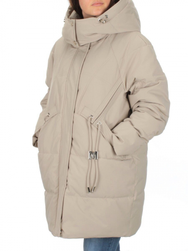 H23-680 BEIGE Куртка зимняя облегченная женская (150 гр. холлофайбер) размер L - 46 российский