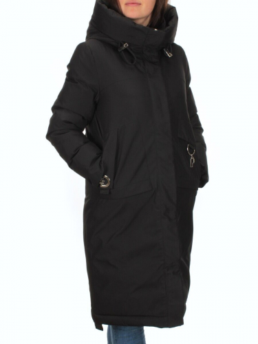 22111 BLACK Пальто зимнее женское (200 гр. тинсулейт) размер 44