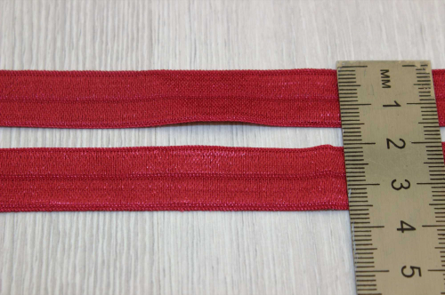 Резинка-бейка (бордовый), 15мм*5 ярдов, упак.1шт В наличии