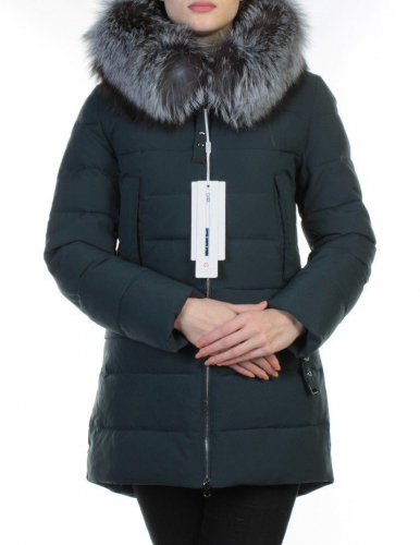266 DK. GREEN Куртка зимняя с чернобуркой OMMEITT размер S - 42 российский