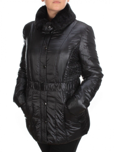 B-10 BLACK Куртка зимняя женская NO NAME (100 гр. холлофайбер) размер 38 - идет на 44 российский