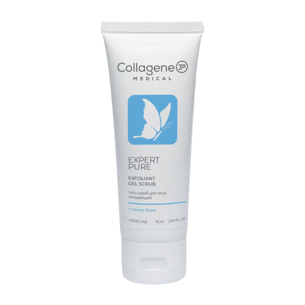 Гель-скраб для лица / EXPERT PURE GEL EXFOLIANT 75 мл MEDICAL COLLAGENE 3D