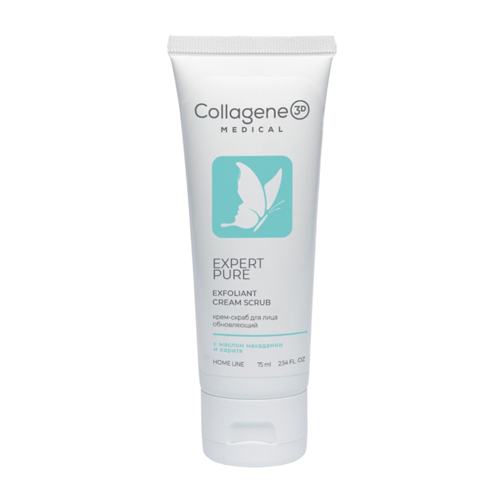 Крем-скраб для лица / EXPERT PURE GEL EXFOLIANT 75 мл MEDICAL COLLAGENE 3D