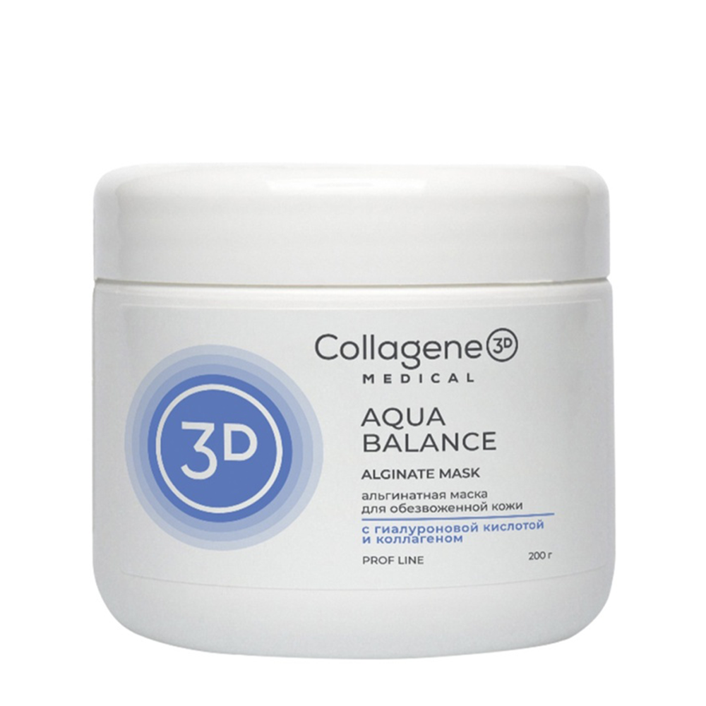 Маска альгинатная увлажняющая для лица и тела / Aqua Balance 200 гр MEDICAL COLLAGENE 3D