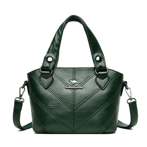 Женская кожаная сумка 8528 GREEN